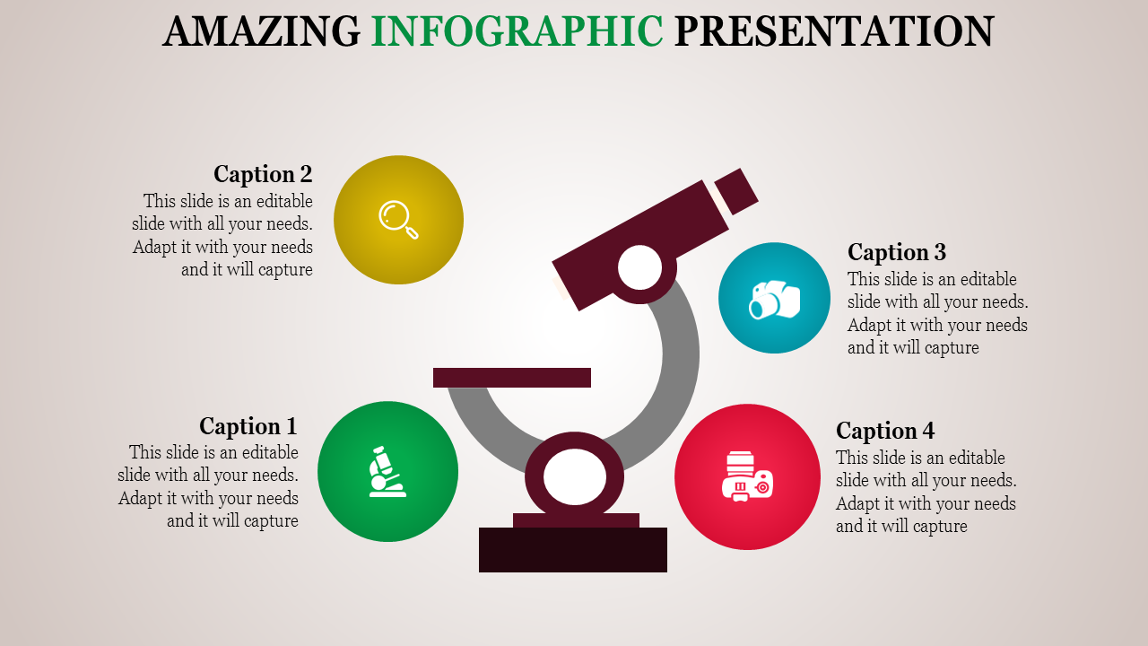 Impressive Infographic Presentation Slide Template Design